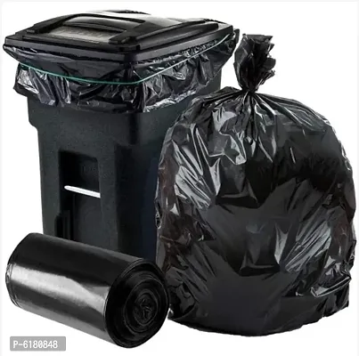 Clean City Biodegradable Garbage Bags, Dustbin Bags Size - 17x19 inches - 30 Bags Per Roll (Pack of 1) Black Color-thumb3