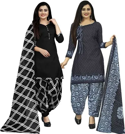 Rajnandini And Unstitched Salwar Suit Material (Combo of 2)