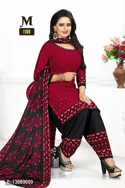 Casual Wear Women Dress Material And Salwar Suit Sets For Women  Girl Printed-Type( Unstitched )-thumb0