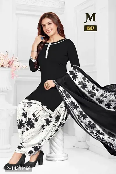 Casual Wear Women Dress Material And Salwar Suit Sets For Women  Girl Printed-Type( Unstitched )-thumb0