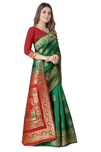 Woven Baluchari Art Silk Saree for Women-thumb1