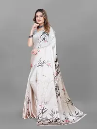 Stylish Crepe Multicoloured Digital Print Saree with Blouse piece-thumb2