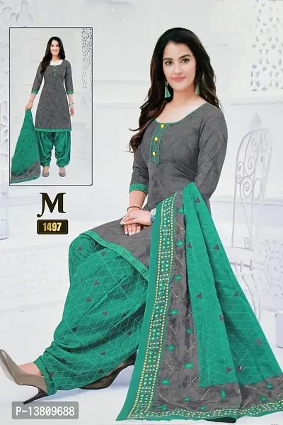 Casual Wear Women Dress Material And Salwar Suit Sets For Women  Girl Printed-Type( Unstitched )-thumb0