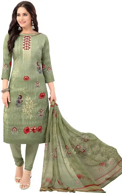 Women's Synthetic Printed Dress Material