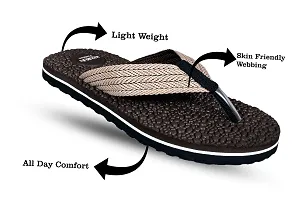 KIXRUN Grey Ortho + Rest Men's Extra Soft Ortho Doctor Slippers for Men | Orthopedic MCR Footwear | Comfortable Flip-Flops for Home Daily use-thumb3
