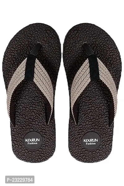 KIXRUN Grey Ortho + Rest Men's Extra Soft Ortho Doctor Slippers for Men | Orthopedic MCR Footwear | Comfortable Flip-Flops for Home Daily use-thumb0