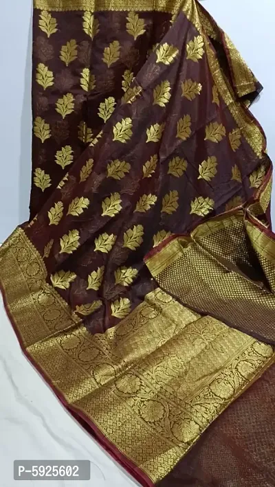 Beautiful Art Silk Banarasi Saree-thumb0