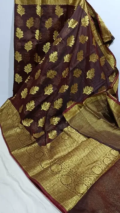 Must Have Art Silk Saree with Blouse piece 