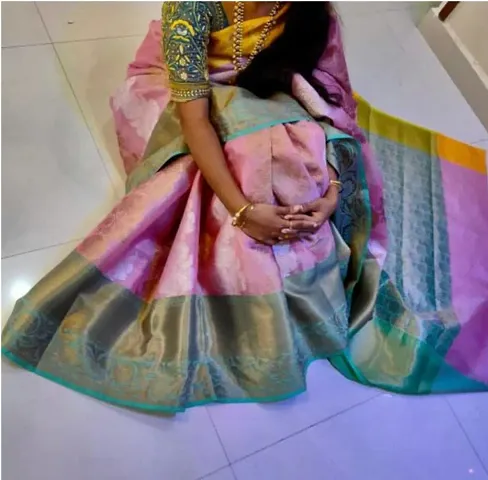 Elegant Tissue Saree with Blouse piece 