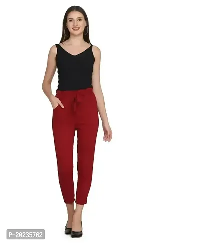 Solid Knot Front Cargo Trousers | Pants for women, Straight trousers, Cargo  pants