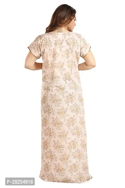 Comfortable Cotton Printed Round Neck Nightdress For Women-thumb4