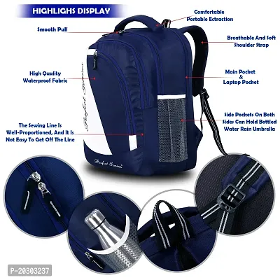 Stylish Navy Blue Backpacks For School And College-thumb3