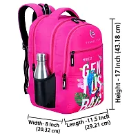 School bag For  Boys Girls/ School College Teens  Students Bag  Backpack(pink )-thumb2