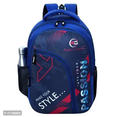 School bag For Men Women Boys Girls/Office School College Teens  Students Bag  Backpack (navy blue)-thumb0