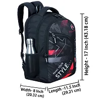 School bag For Men Women Boys Girls/Office School College Teens  Students Bag  Backpack (Black)-thumb4