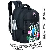 School bag For Men Women Boys Girls/Office School College Teens  Students Bag  Backpack ( Black )-thumb1