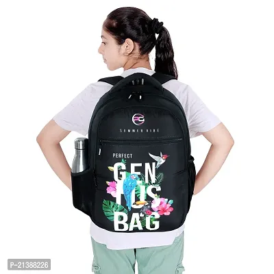School bag For Men Women Boys Girls/Office School College Teens  Students Bag  Backpack ( Black )-thumb5