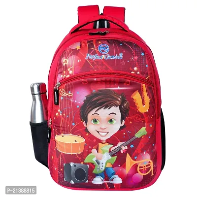 School bag For Men Women Boys Girls/ School College Teens  Students Bag  Backpack ( Red )-thumb0