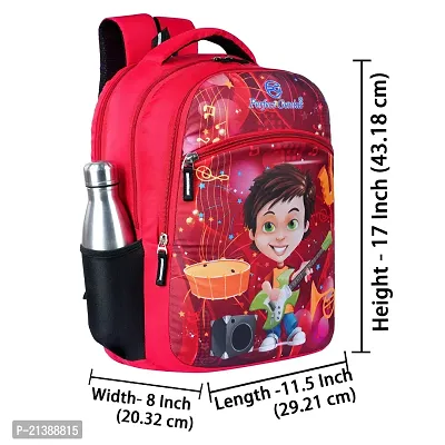 School bag For Men Women Boys Girls/ School College Teens  Students Bag  Backpack ( Red )-thumb2