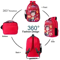 School bag For Men Women Boys Girls/ School College Teens  Students Bag  Backpack ( Red )-thumb2