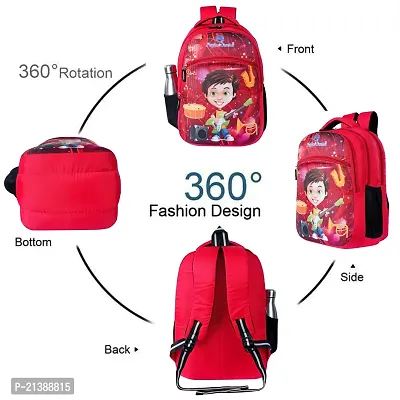 School bag For Men Women Boys Girls/ School College Teens  Students Bag  Backpack ( Red )-thumb3
