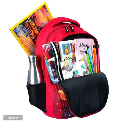 School bag For Men Women Boys Girls/ School College Teens  Students Bag  Backpack ( Red )-thumb5