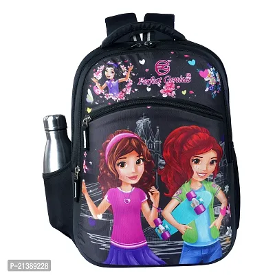 School bag For Men Women Boys Girls/ School College Teens  Students Bag  Backpack ( Black )-thumb0