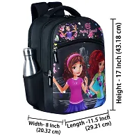 School bag For Men Women Boys Girls/ School College Teens  Students Bag  Backpack ( Black )-thumb4