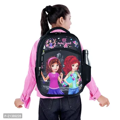 School bag For Men Women Boys Girls/ School College Teens  Students Bag  Backpack ( Black )-thumb2