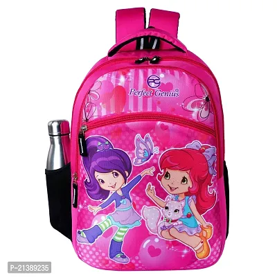School bag For Men Women Boys Girls/School College Teens  Students Bag  Backpack ( Pink )-thumb0