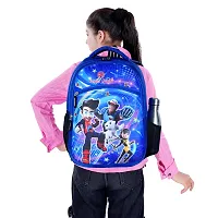 School bag For Men Women Boys Girls/ School College Teens  Students Bag  Backpack ( R Blue )-thumb1