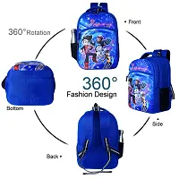 School bag For Men Women Boys Girls/ School College Teens  Students Bag  Backpack ( R Blue )-thumb2