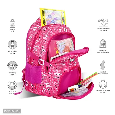 School bag For Men Women Boys Girls/Office School College Teens  Students Bag  Backpack(pink)-thumb5