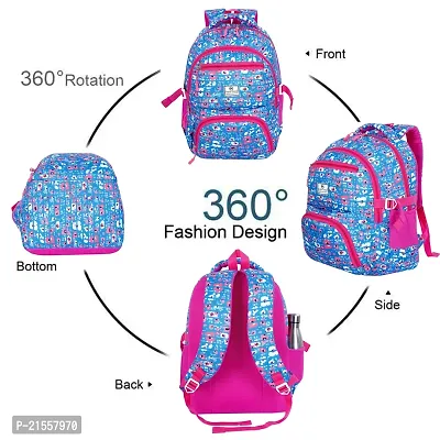 School bag For Men Women Boys Girls/Office School College Teens  Students Bag  Backpack( T blue)-thumb3