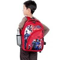 Unisex Junior School Bag Backpacks Cartoon/Boy/Girl/Baby/ (3-7 Years) - Junior Champion(Red)-thumb1