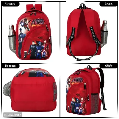 Unisex Junior School Bag Backpacks Cartoon/Boy/Girl/Baby/ (3-7 Years) - Junior Champion(Red)-thumb5