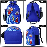 Unisex Junior School Bag Backpacks Cartoon/Boy/Girl/Baby/ (3-7Years) - Junior Champion(R-Blue)-thumb1