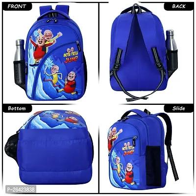 Unisex Junior School Bag Backpacks Cartoon/Boy/Girl/Baby/ (3-7Years) - Junior Champion(R-Blue)-thumb2