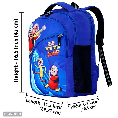 Unisex Junior School Bag Backpacks Cartoon/Boy/Girl/Baby/ (3-7Years) - Junior Champion(R-Blue)-thumb3