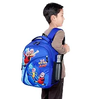 Unisex Junior School Bag Backpacks Cartoon/Boy/Girl/Baby/ (3-7Years) - Junior Champion(R-Blue)-thumb3