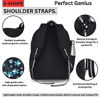 School bag For Men Women Boys Girls/Office School College Teens  Students Bag  Backpack(Black)-thumb3