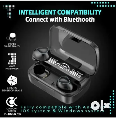 M10 TWS Wireless Earphones With Mic Sports Waterproof Touch Control Headset LED Display Wireless Earbuds-thumb0