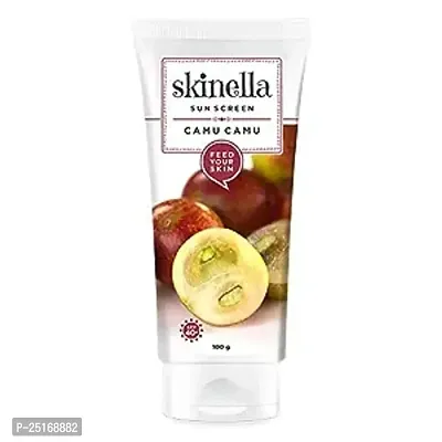 Skinella Non-Greasy Sun Screen Cream, Camu Camu for Face  Body 100gm