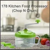 Manual Food Grater Vegetable Chopper Hand Pull Cutter Kitchen Gadgets Green Combo-thumb1