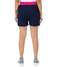 Blacktail Casual Shorts Women | Casual Shorts Women Combo | Regular Shorts for Women | Bermuda for Women | Boxer Shorts Women Pack 2 (Largre, Pink-Navy)-thumb4