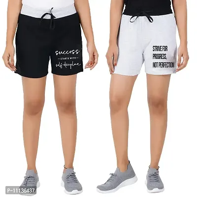 Blacktail Women's Outdoor Shorts (Shorts- 03_Black And White_M)