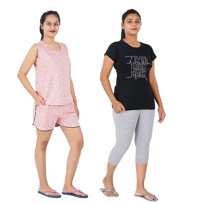 Hot Selling 100%cotton pyjama sets Women's Nightwear 