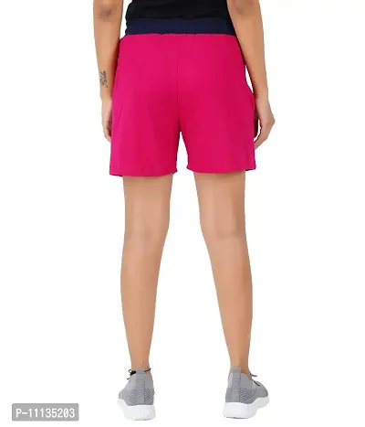 Blacktail Casual Shorts Women | Casual Shorts Women Combo | Regular Shorts for Women | Bermuda for Women | Boxer Shorts Women Pack 2 (XXLarge, Pink)-thumb3