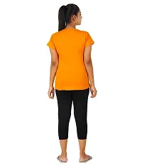 Blacktail Sleepwear Women | Nightwear Set Women | Night Tops Women(Pack1) (Large, Yllw)-thumb1