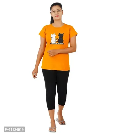 Blacktail Women Night wear t Shirts | Night wear Dress for Women | Women Casual t Shirts | Night wear Sexy Dress Yellow(m)-thumb0